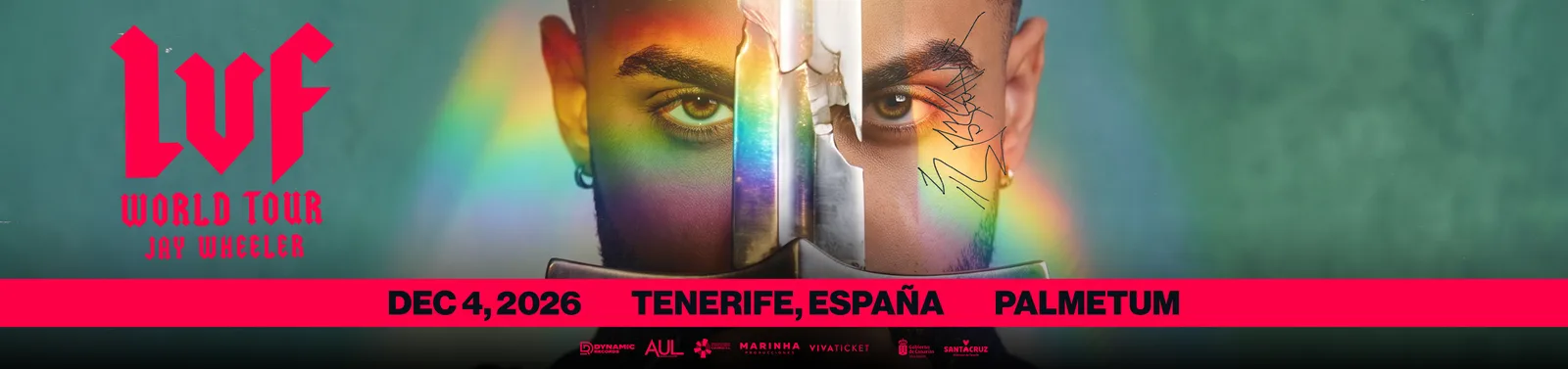 Jay Wheeler LVF World Tour · Tenerife · 4 dic 2026 · Palmetum